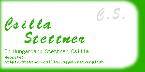 csilla stettner business card